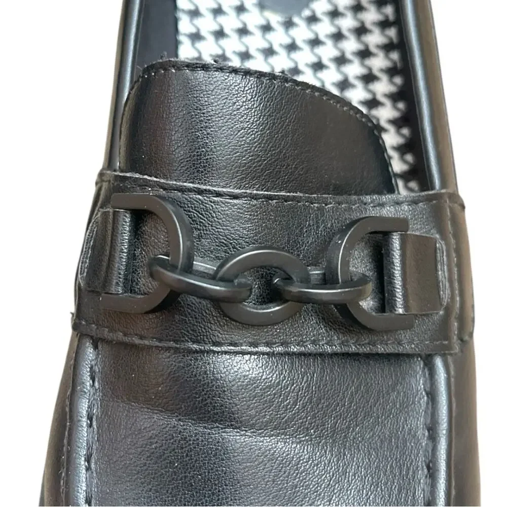 Seychelles Betty Black Chain Detail Chunky Retro Platform Loafer 8.5